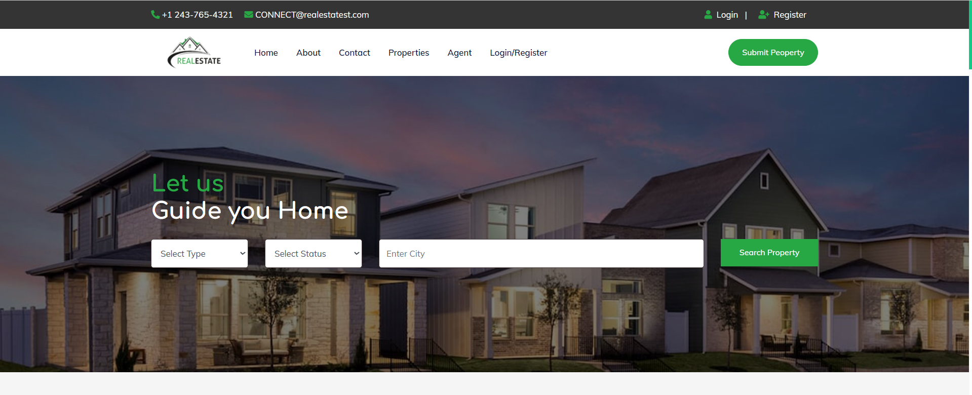 Real Estate Website Thumbnail